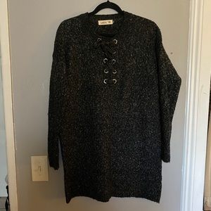 Leibl 38’ lace up sweater dress